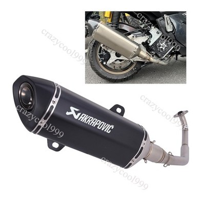 For Honda ADV160 2022-2026 Full Exhaust System Header Link Pipe Black Muffler