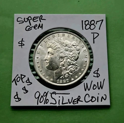 1887 P Morgan Dollar IMPRESSIVE CHOICE FROSTY GEM CH BU Ultra SUPER High Grade $
