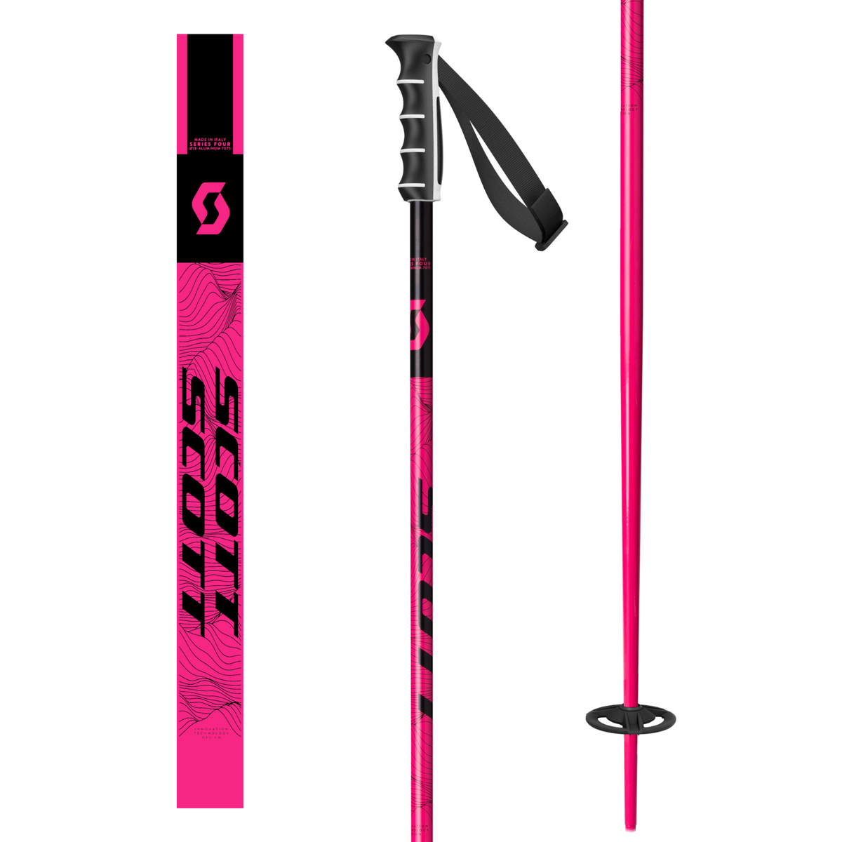 bar code stick 142ピンク スノーボード オーストリア製 Scott Sea Ski Poles - 2026 - Adult - 42