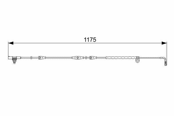 Warnkontakt Bremsbelagverschleiß Bosch 1987473032-image