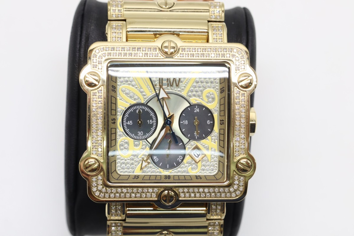 JBW Men's Luxury Phantom ctw Diamond Chronograph Wrist Watch