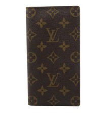 Authentic Louis Vuitton Brazza Wallet Monogram Canvas