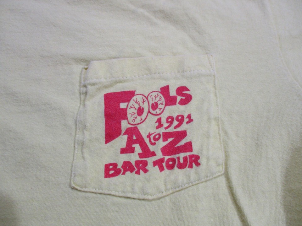 Vintage 90s Newport Beach Bar Tshirt Mens Size XL Extra Large Yellow