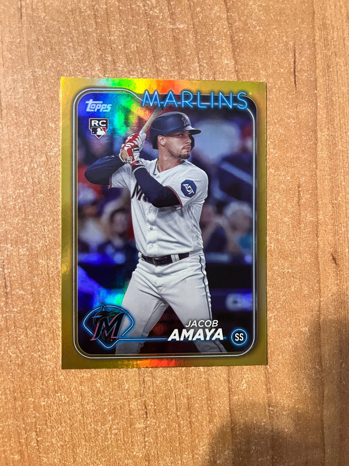 2024 Topps Series 1 - Jacob Amaya - #144 Gold Foil Parallel MARLINS