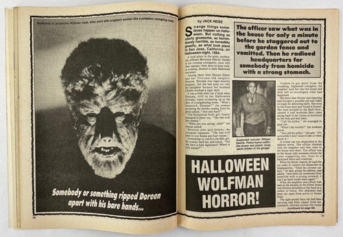 Verblüffende Detektivzeitschrift, Juli 1985, Vintage True Crime Stories, Zellstoff - Bild 5 von 5