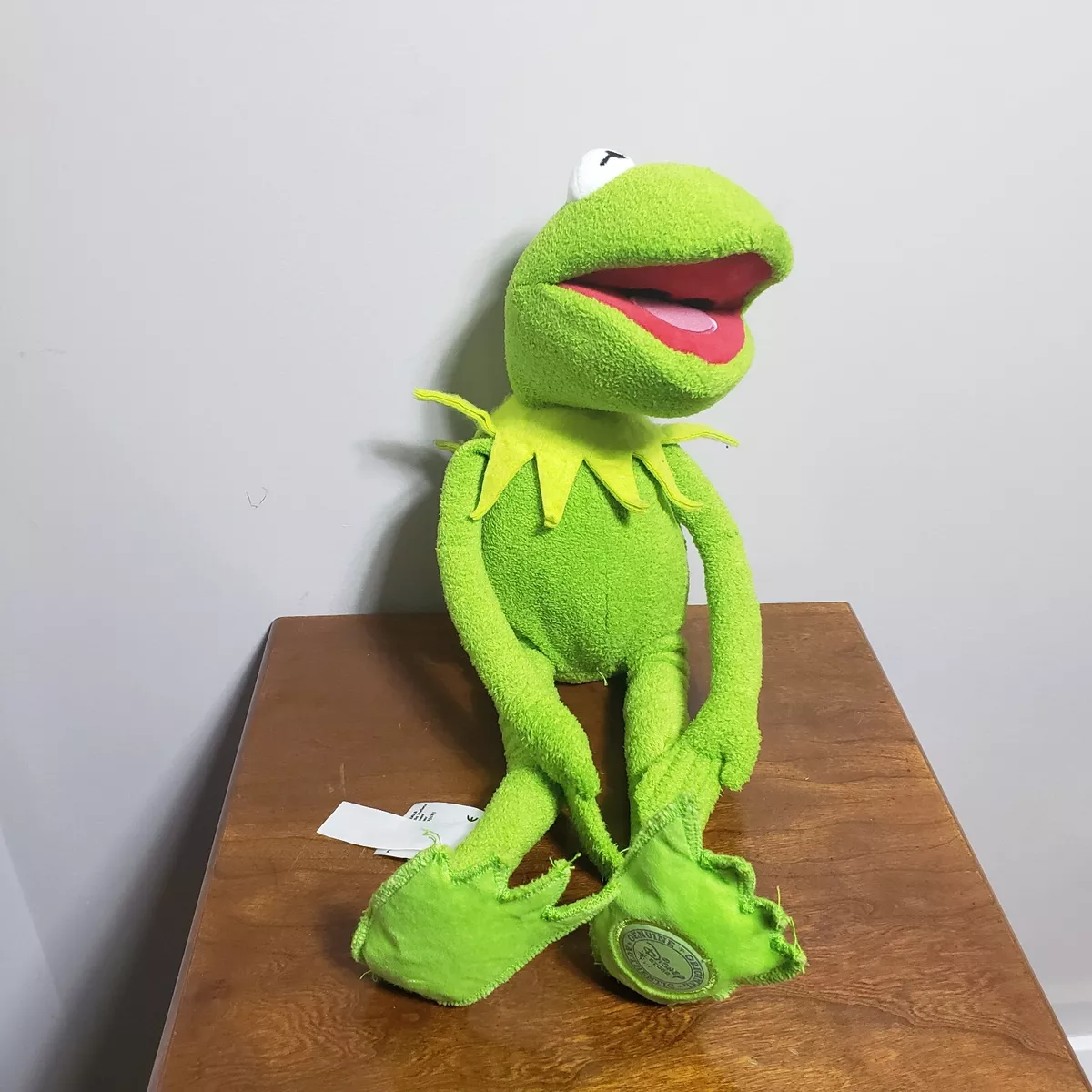 The Muppets Kermit The Frog Bean Bag 16 Plush Genuine Original Disney Store