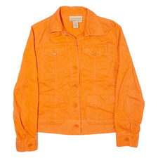 Jones New York Country Denim Jacket Orange Womens S