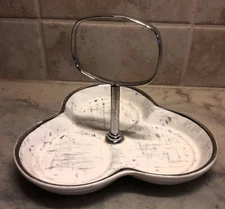 Midwinter Stylecraft 3 Sided Porcelain Conserve Trinket Dish~Vtg. MCM England