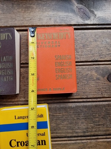 3 Vintage English - Latin - Spanish - Croatian Dictionary Pocket - Picture 7 of 12
