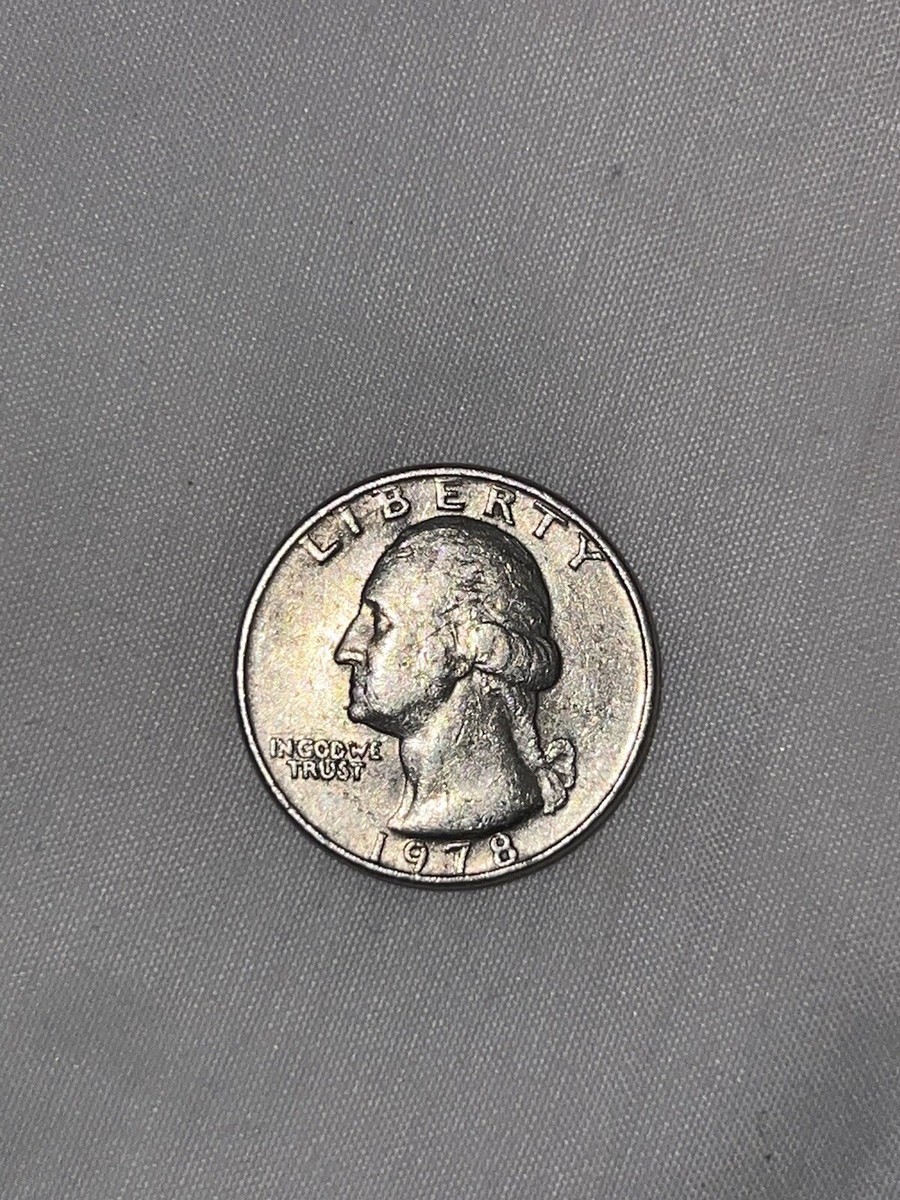 1977年 ミントマークなしクォーター、エラーコイン、In Cod We Trust 1978 (ERROR) 