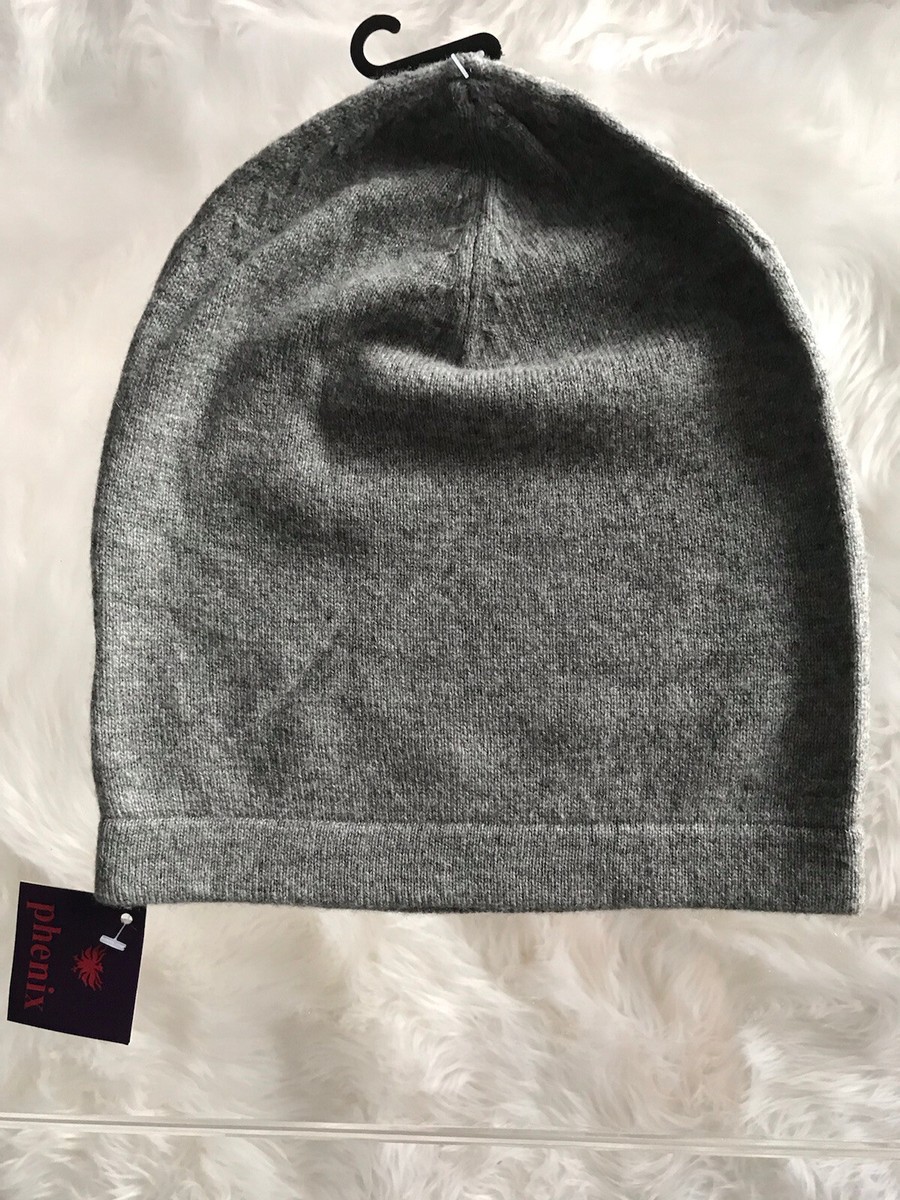 NWT PHENIX 100% CASHMERE GRAY KNIT MEN