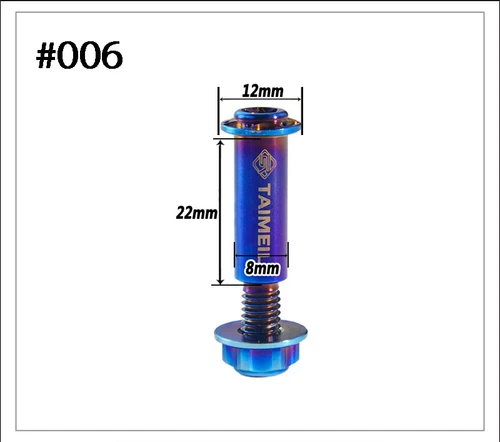 Tornillos de titanio M6 rosca Len 14 mm para bomba hidráulica de empuje de motocicleta Powerhouse - Imagen 11 de 29