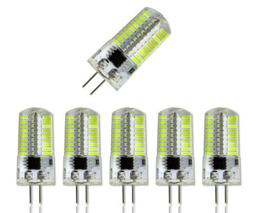 5/10pcs G4 GU4.0 LED Light Bulb Dimmable 72-4014 SMD Lamp 4W 110-120V Cold White - Picture 1 of 6