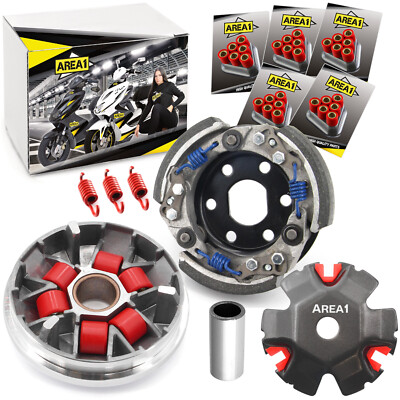 Area1 Tuning Variomatik-Set + Tuning Kupplung 50ccm 2-Takt Peugeot liegend