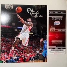 Patrick Beverley NBA Debut 1/15/2013 Rockets v. Clippers ticket + signed photo
