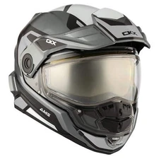 CKX Mission AMS Optic Full Face Snowmobile Helmet - Matte Gray