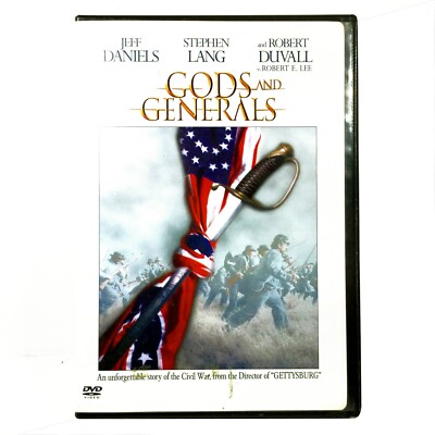 Gods and Generals (DVD, 2002, Widescreen)    Robert Duvall    Jeff Daniels