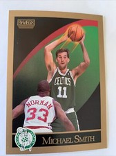 1990-91 Skybox Basketball Card #24 Michael Smith Boston Celtics NmMt Free Ship!