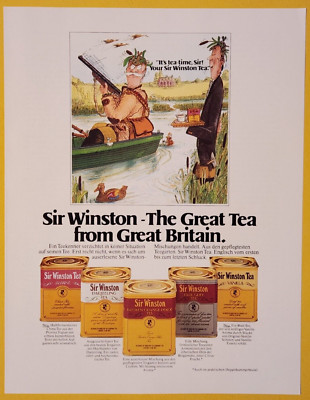 33. Sir Winston Tea / Tea from Great Britain Advertisement Advertising 1979