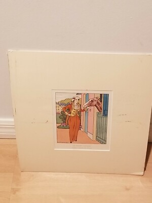 Vintage Worth Le Poney favori Tailleur Elegant Gazette Bon Ton Eo 1913 Print
