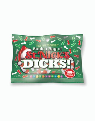 Little Genie Candyprints St. Nick's Dicks 3 ounce Bag, New