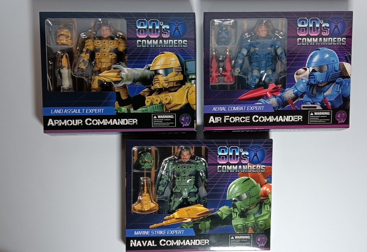 Ramen Toy's 80s Commanders Max Ray, Ace McCloud, Jake Ramen Toy's 80s Commanders Max Ray, Ace McCloud, Jake