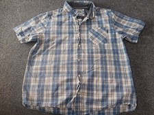 Hurley Mens Shirt Large blue plaid button down classic tropical