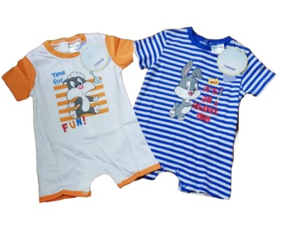 Baby Romper Babygrow Playsuit Sylvester Cartoon Ages 1m to 9m Looney Tunes
