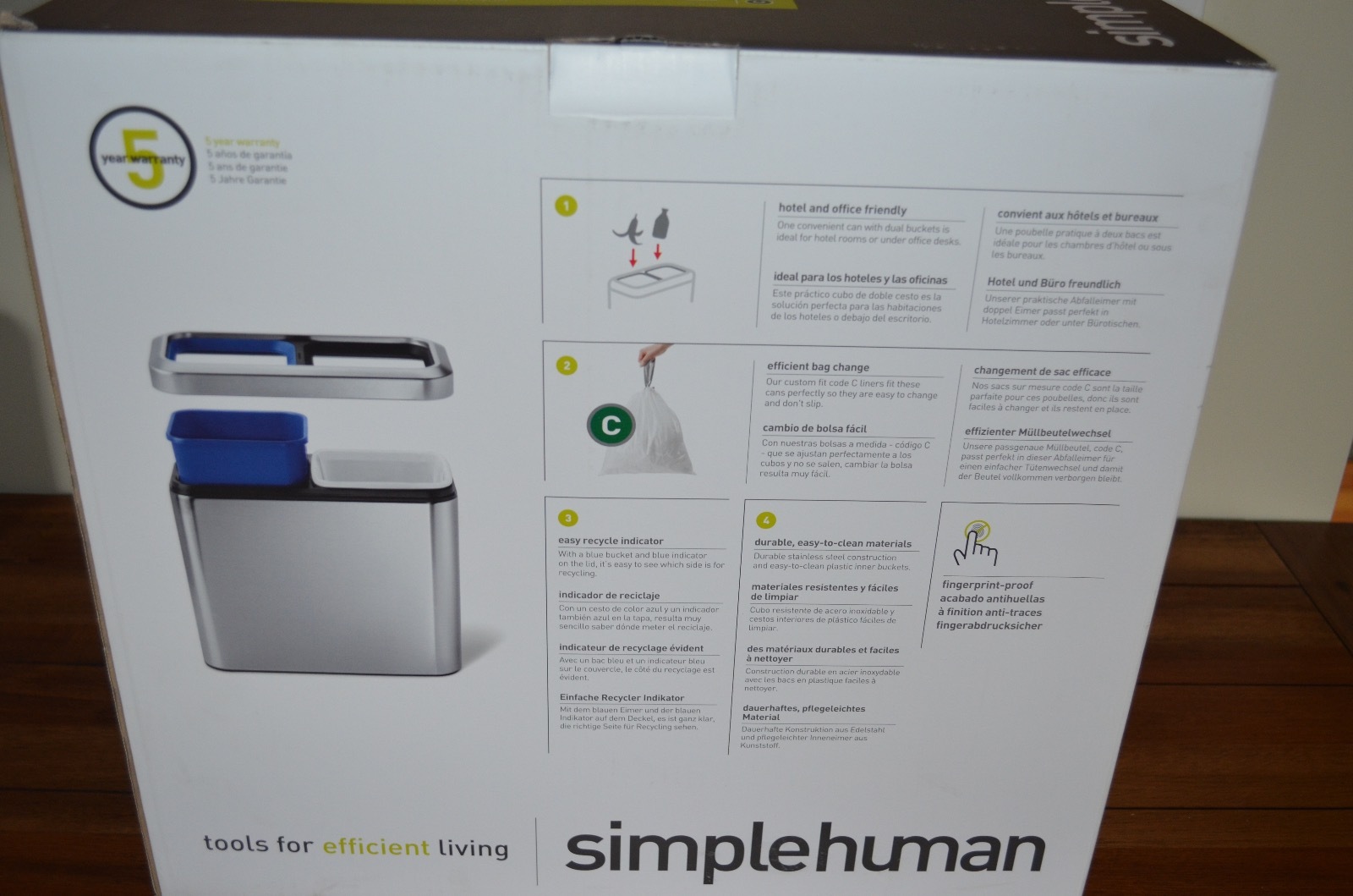 simplehuman recycling bolsas