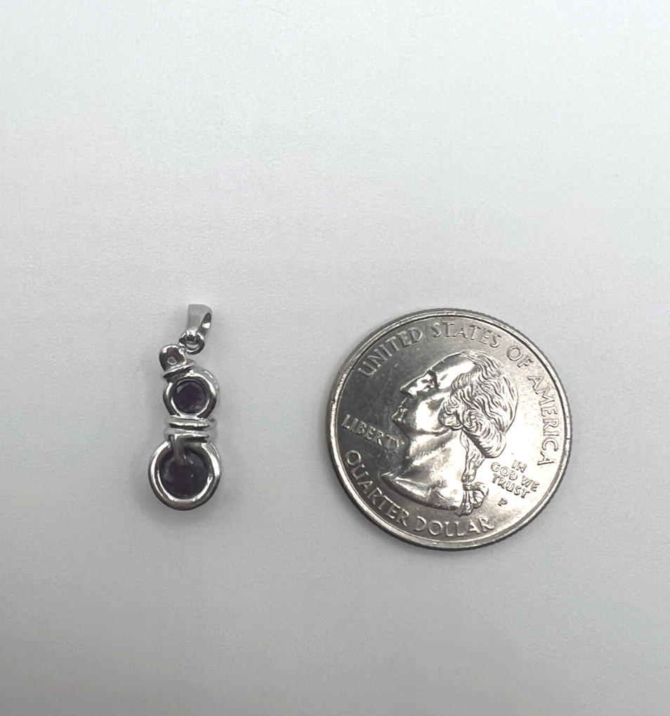 Sterling Silver Ruby Pendant - image 3