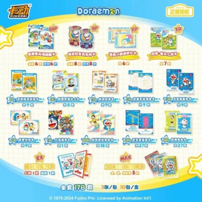 Doraemon Anime Collection Trading Card Official Booster Box New