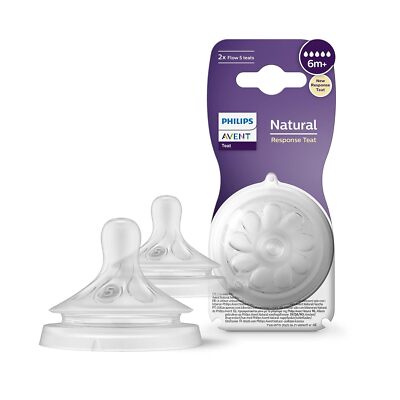 Philips Avent Natural Response Sauger 2x Sauger Babyflaschen Durchflussstärke 5