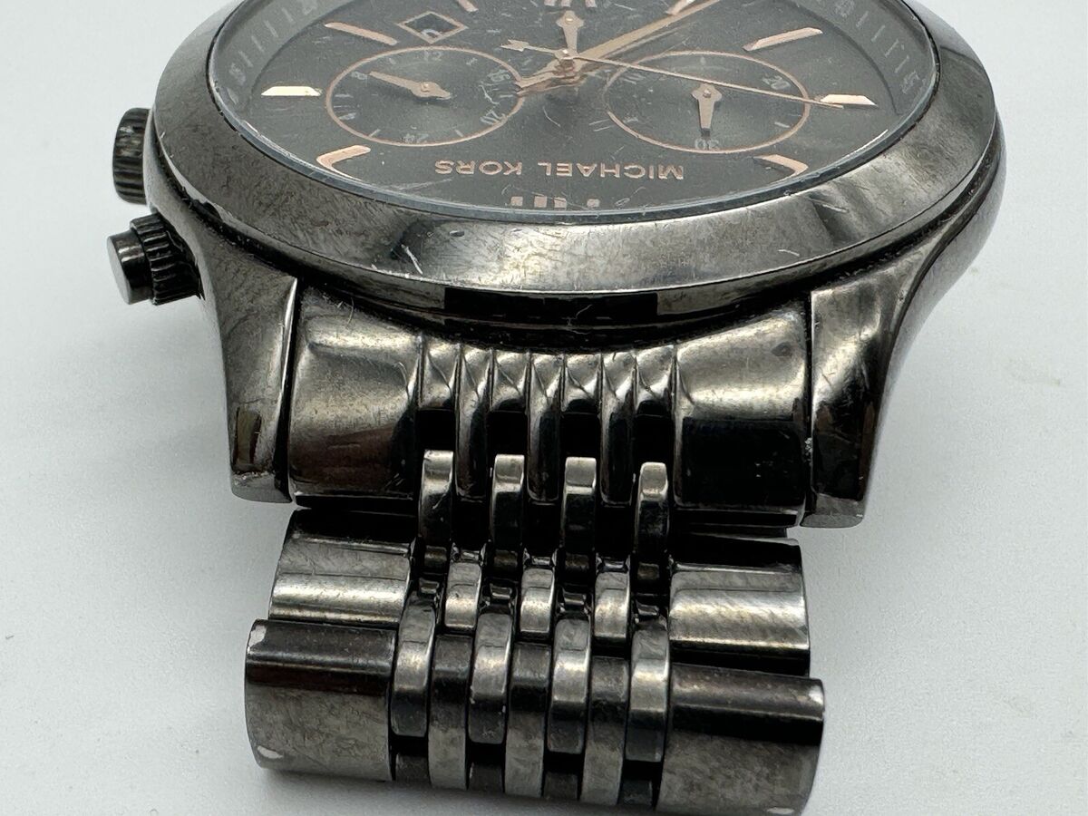 Michael Kors MK8318 Men's Pennant Gunmetal Dial Gunmetal Ion Michael Kors MK8318 Men's Pennant Gunmetal Dial Gunmetal Ion