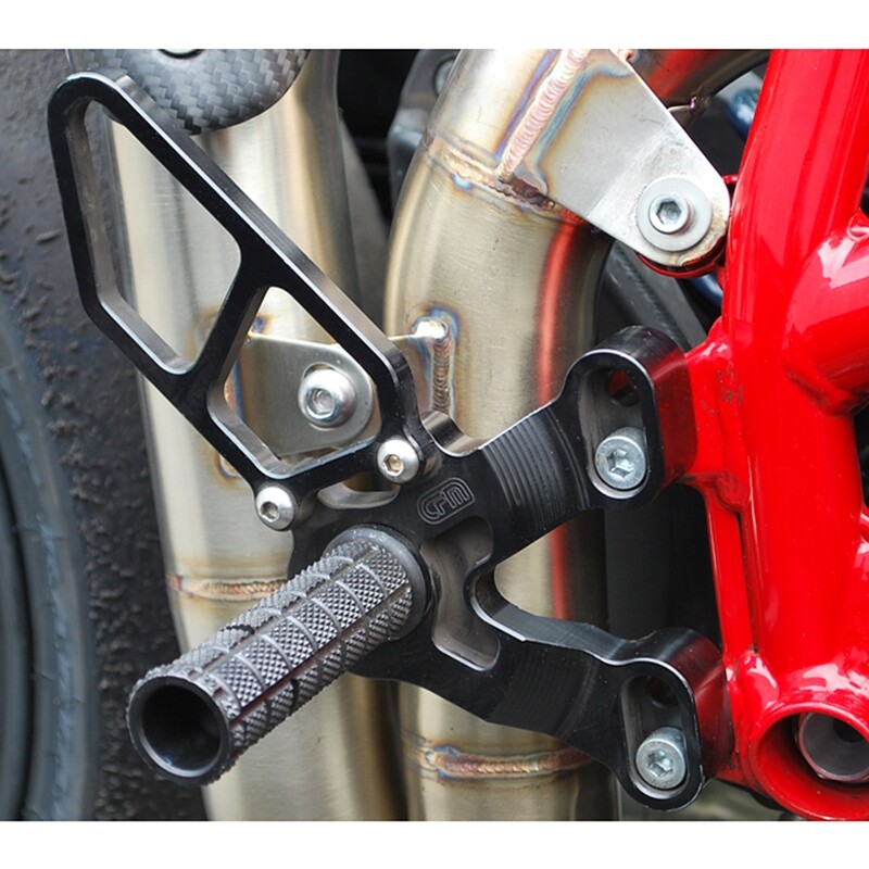 DUCATI 2011-13 848 EVO WOODCRAFT RACING REARSETS - GP SHIFT w