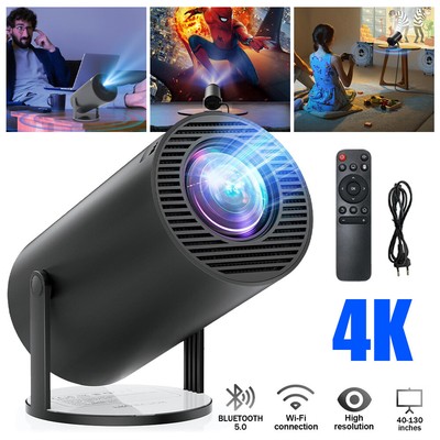 Mini Smart Beamer 4K UHD 5G WiFi Heimkino Projektor LED Bluetooth Android DHL