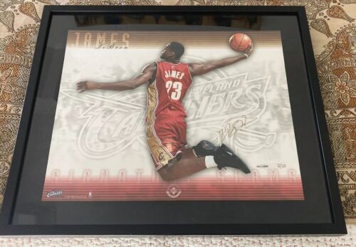 LeBron James Autographed UDA 16x20 Framed SIGNATURE SLAM /123 Upper Deck Signed