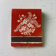 Vintage Matchbook - Red Hibiscus- Unused, Full
