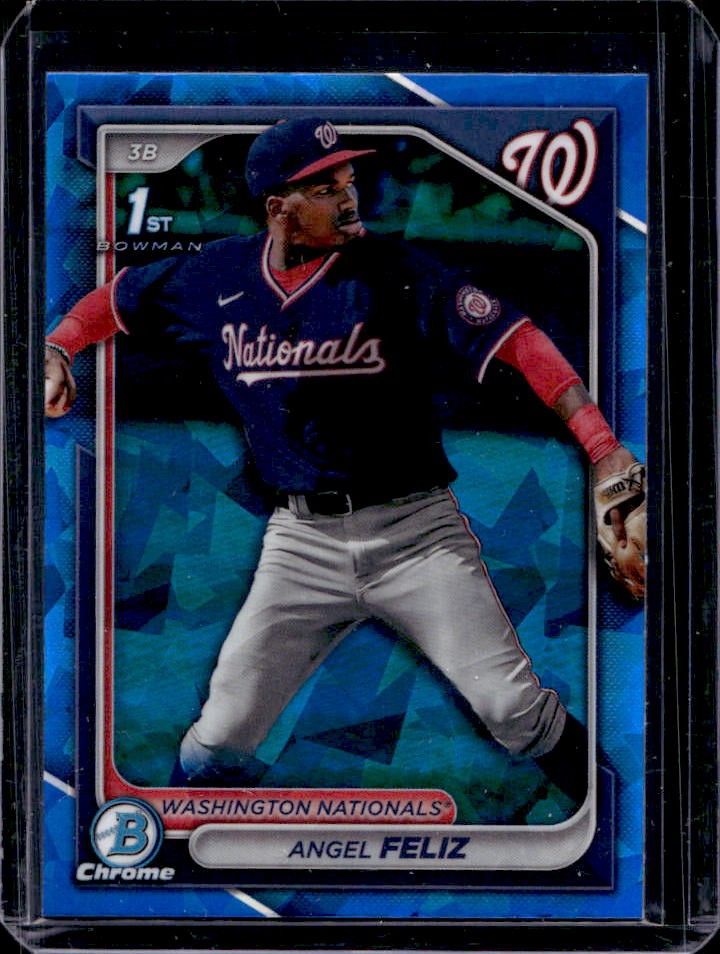2024 Bowman Chrome Sapphire Angel Feliz Prospects #BCP-198 Nationals