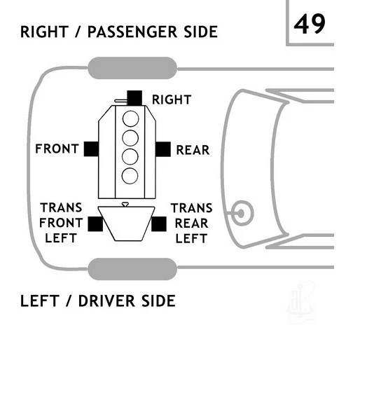 Anchor 8974 发动机安装右适用于 98-04 讴歌本田 Accord Odyssey TL — 第 3/4 张图片
