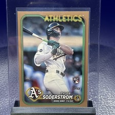2024 Topps Update Series - Rookie Debut Gold #US116 Tyler Soderstrom 1957/2024