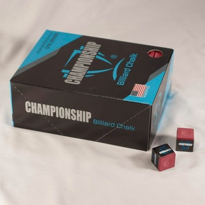 Silver Cup / Championship Billiard Chalk - 1 Gross (144 pcs.) BURGUNDY