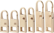 6 Pcs Zipper Pull Replacement, Detachable Zipper Pull Tabs Slider Metal Luggage