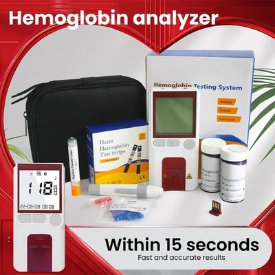 HB HCT Hemoglobin Monitor Home Blood Test Kit Iron Deficiency Meter