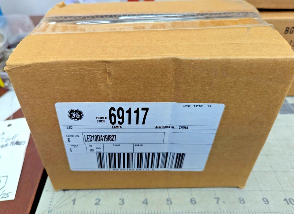 (6 Pack) GE LED A19 Soft White Light Bulbs 60w Replacement 10W 800 LM, 2700K, 80 - Image 2 of 4