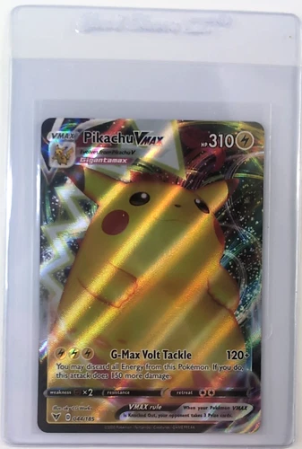 Pikachu VMAX 044/185 Swsh04: Vivid Voltage Ultra Rare Pokemon, Gem Mint 10