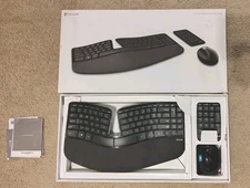 Microsoft L5V-00001 Sculpt Ergonomic Desktop Keyboard Mouse Keypad No Dongle 