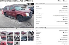 Engine 6.0l Vin N 8th Digit Fits 02 Escalade 4546338