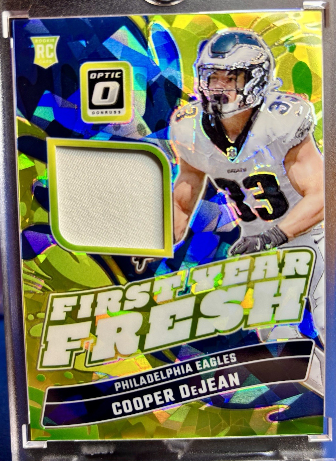 Cooper DeJean Panini Donruss Optic First Year Fresh Relic #FYFCDN Ice