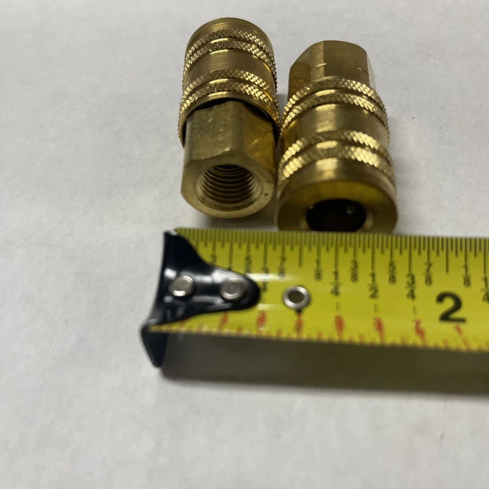 Dixon Quick Coupling 2MF2-B. Sold In Pair of 2. 1/4”ARO MAN COUP 1/4” NPT BRASS - Image 2 of 4