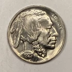 1925-S Buffalo Nickel .05. Sharp AU details. Whizzed.